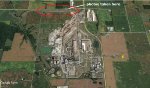 Crawfordsville, IN, Nucor Steel Plant Yard along Cnty Rd. E 350 N. Aerial